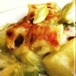 Gratin af Zucchini med parmesanost
