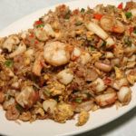 Chaufa rýže s krevetami