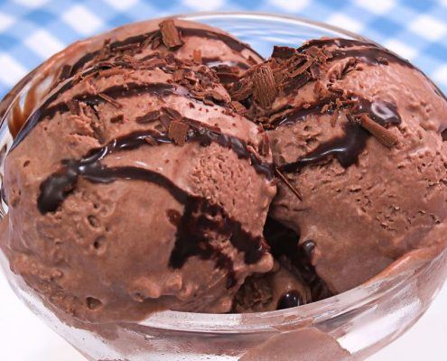 helado de crema de chocolate